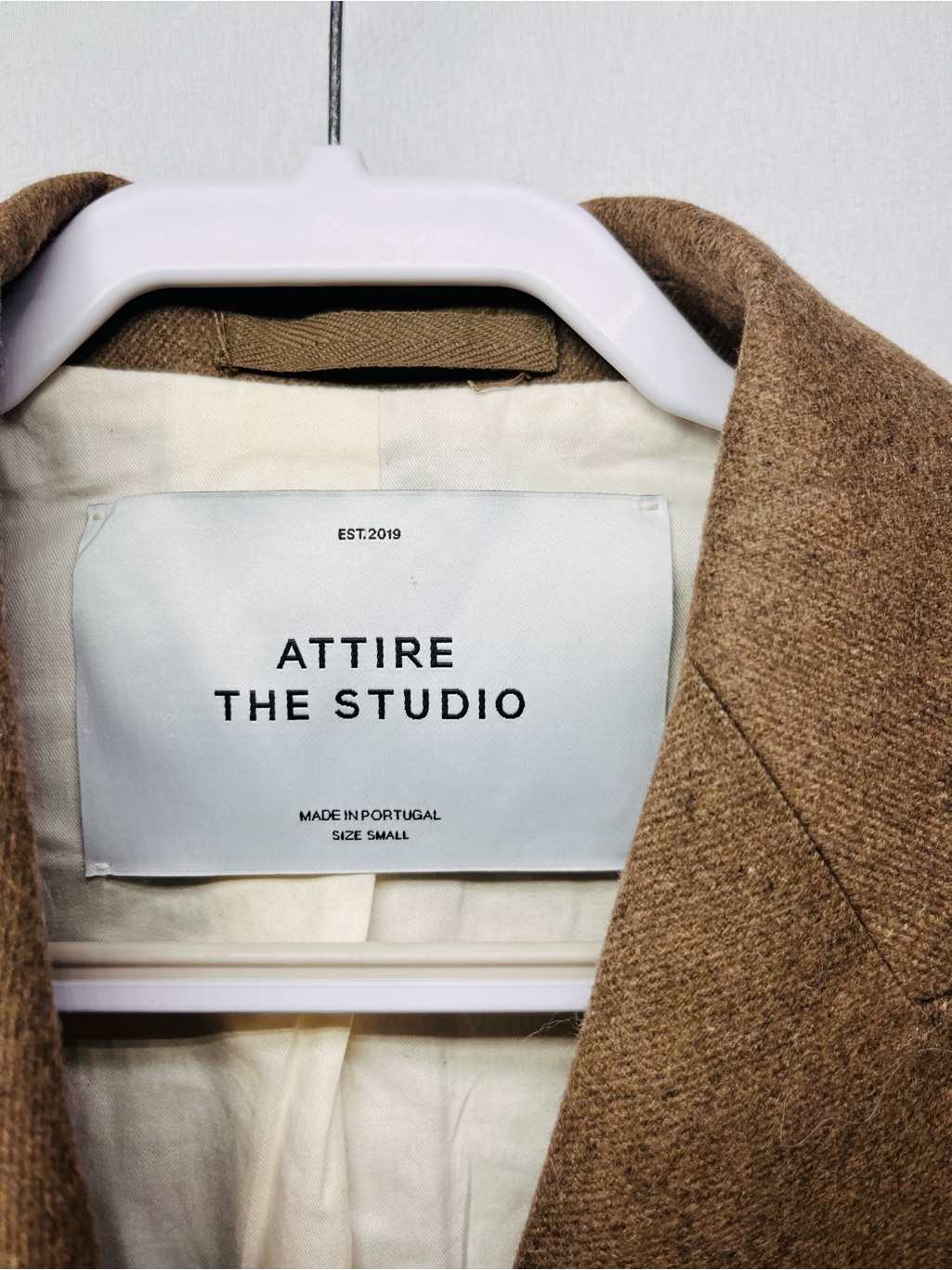 Brown Tailored Wool-Blend Blazer — image 5 of 8